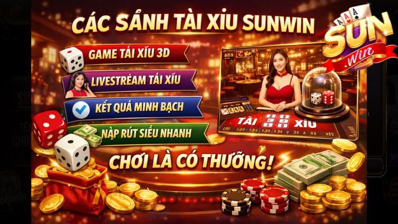 Các Sảnh Tài Xỉu Sunwin