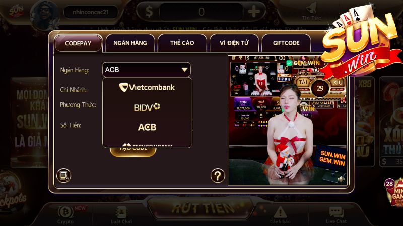 Hướng Dẫn Nạp Tiền Sunwin