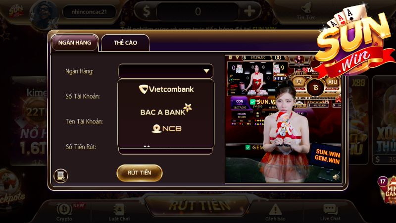 Hướng Dẫn Rút Tiền Sunwin